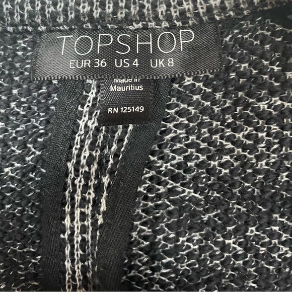 Topshop black and white knit blazer - Picture 3 of 5